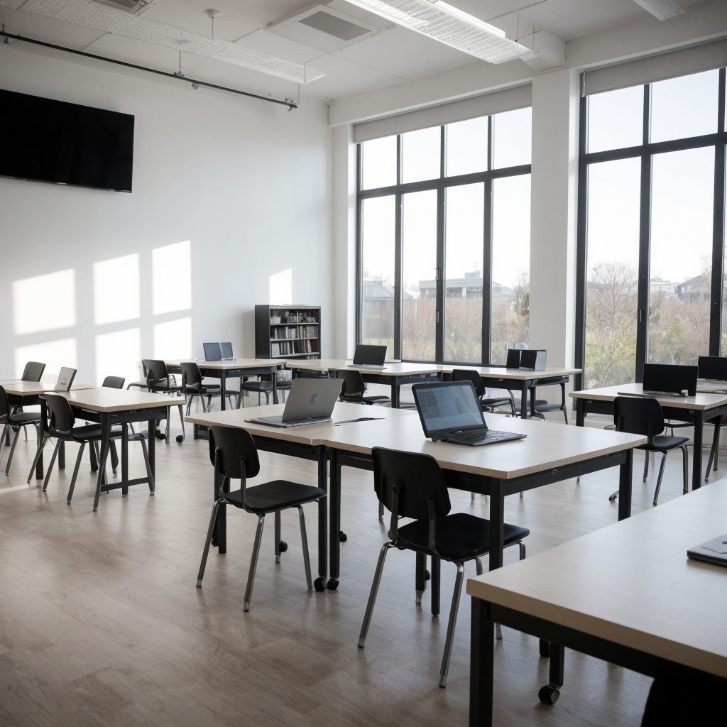 Sala de formación para empleados en Inteligencia Artificial para PYMES.